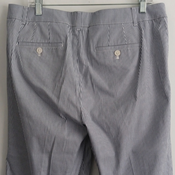 Talbots Chelsa Seersucker Flat Front Ankle Pants #2143 - Picture 6 of 7